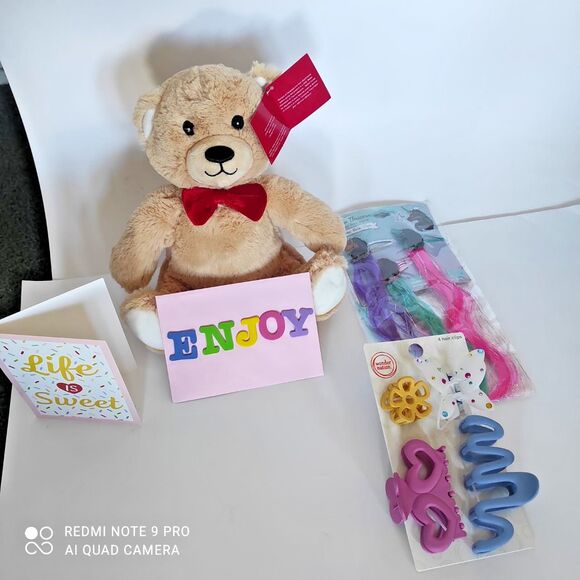 Personalized Gift Set w/ Teddy Bear & Accessories – Ready to Gift Any Occasion - Picture 2 of 14